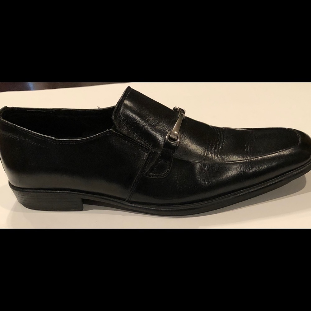 Claiborne Men’s Black Slip-On Dress Shoe sz 9 - Picture 4 of 6